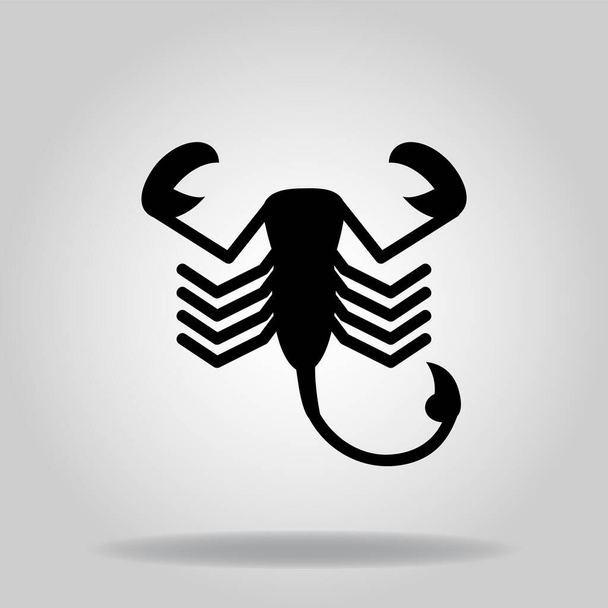 Logo tai symboli skorpioni kuvaketta twotone sininen väri tyyli - Vektori, kuva