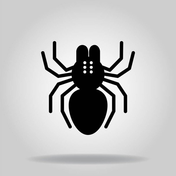 Логотип или символ иконы тарантула с двухцветным синим цветом - Вектор,изображение