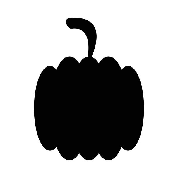 Isolated pumpkin silhouette vector design - Wektor, obraz