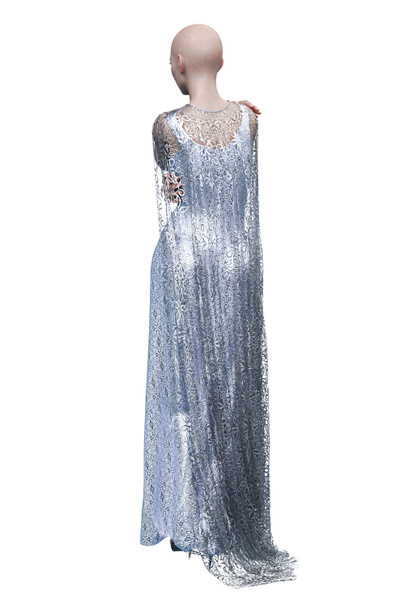 中世のファンタジー女性のドレスで隔離された白い背景、 3Dイラスト、 3Dレンダリング - 写真・画像