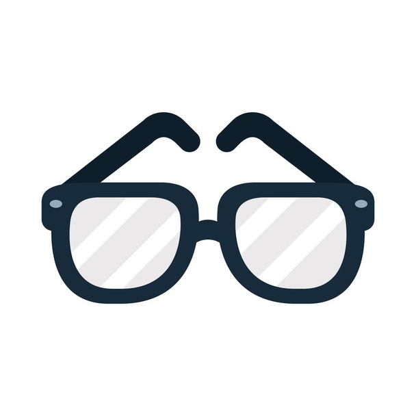 lunettes icône image, style plat - Vecteur, image