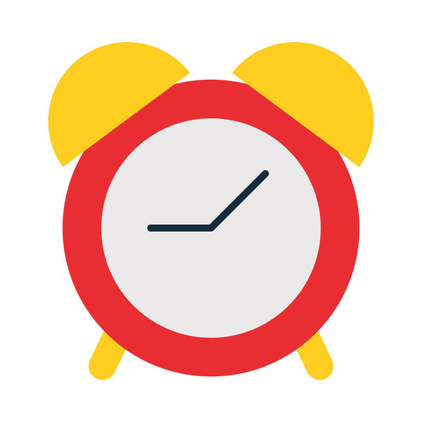 ícone do relógio de alarme, estilo plano - Vetor, Imagem