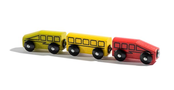 Дерев'яні іграшки поїзда
 - Фото, зображення