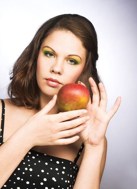 Woman with fruits - 写真・画像