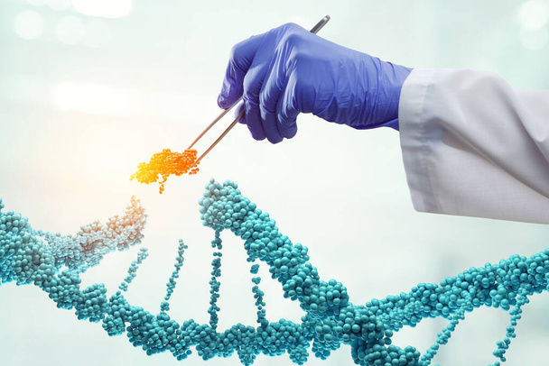 Technologies innovantes de l'ADN en science et médecine - Photo, image