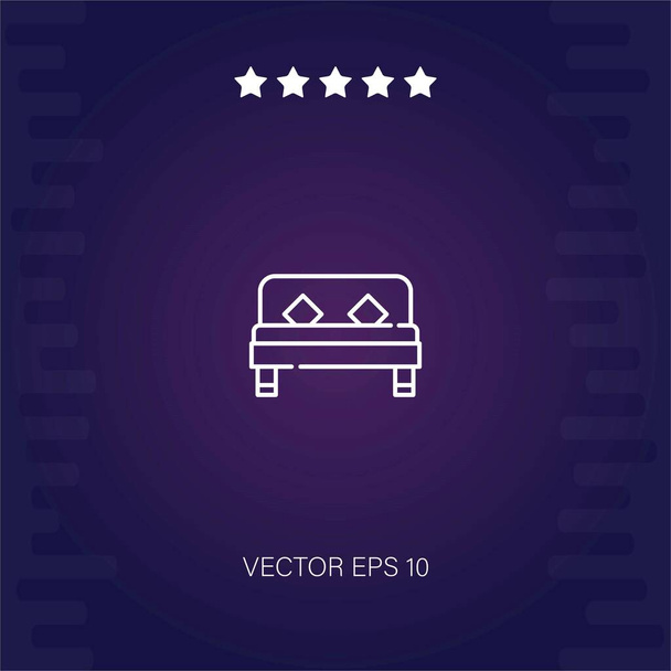bed vector icoon moderne illustrator - Vector, afbeelding