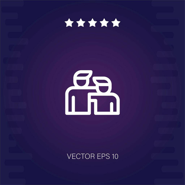 friendship vector icon modern illustrator - Vector, Image