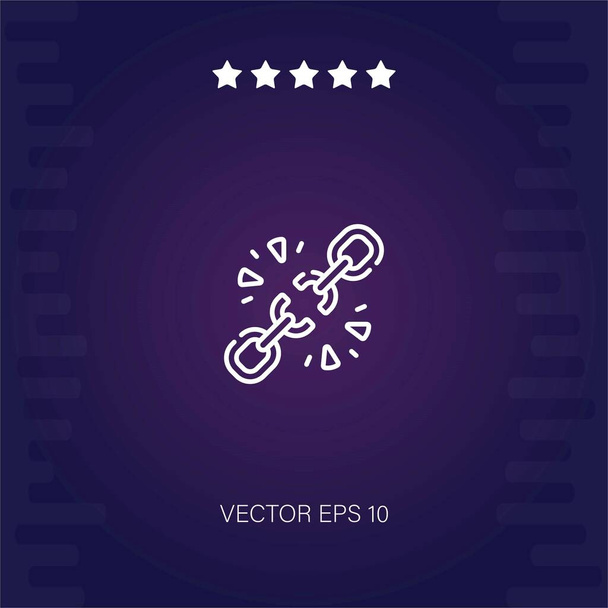 lámání vektorové ikony moderní ilustrace - Vektor, obrázek