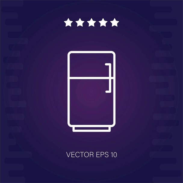 kuchyně chladnička vektor ikona moderní ilustrace - Vektor, obrázek