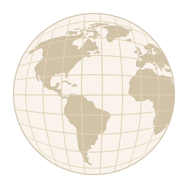 İzole edilmiş dünya küresi vektör tasarımı - Vektör, Görsel