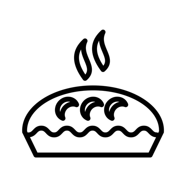Vektorová ikona domácího jablečného koláče - Vektor, obrázek