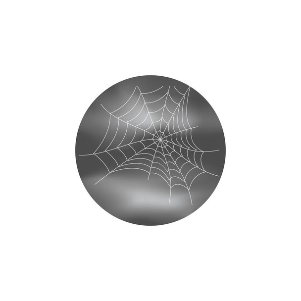 tela de araña halloween sobre fondo transparente. Feliz Halloween. Plantilla vectorial para diseño - Vector, imagen