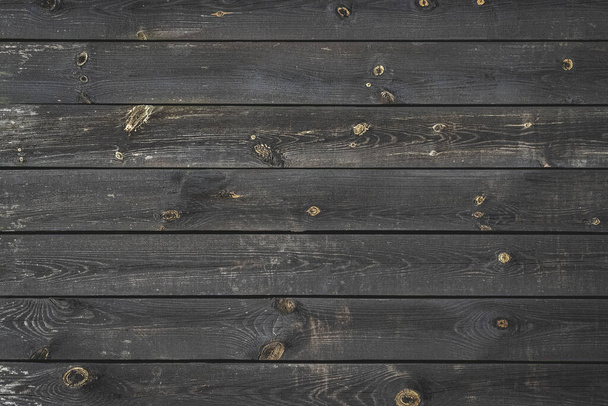 Walnut wood. Old floor wooden pattern. Timber plank surface wall for vintage grunge wallpaper. Dark grain panel board table with copy space. Montage product design concept - Foto, Bild