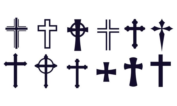 conception vectorielle croix christian conception vectorielle  - Vecteur, image