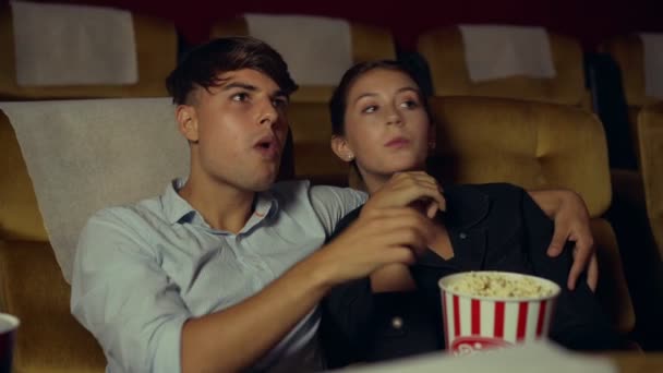 People audience watching movie in cinema theater. - Footage, Video