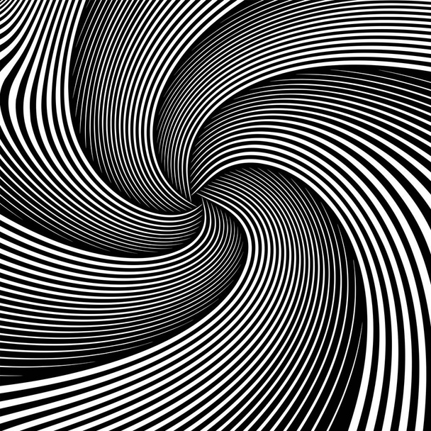 Mouvement de rotation tourbillonnante abstrait. Illustration vectorielle. - Vecteur, image