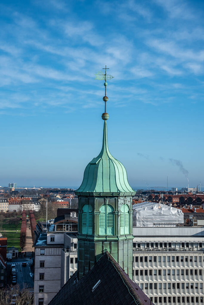 Pohled na Kodaň z vrcholu Kulaté věže - Fotografie, Obrázek