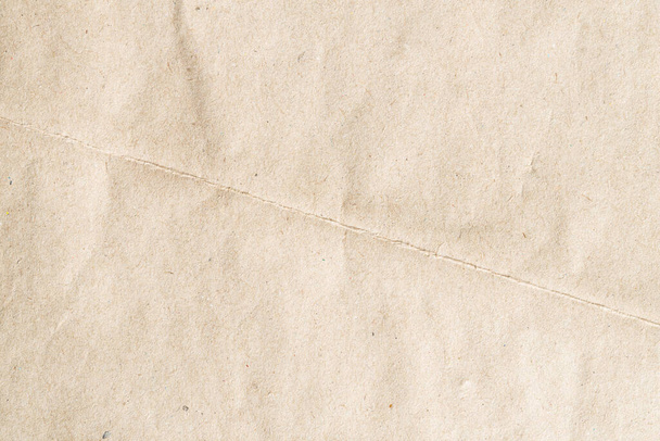Recycle brown paper crumpled texture, Old paper surface for background - Photo, image