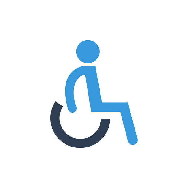 Icona, vettoriale e illustrazione disabili. - Vettoriali, immagini