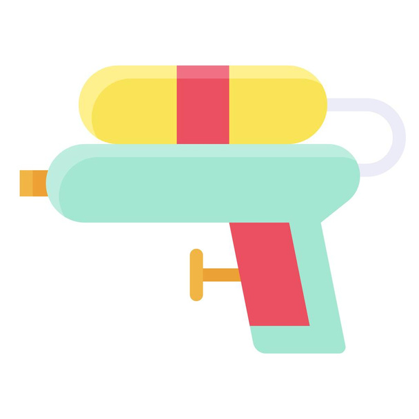 Ícone de pistola de água, férias de verão relacionados ilustração vetorial - Vetor, Imagem