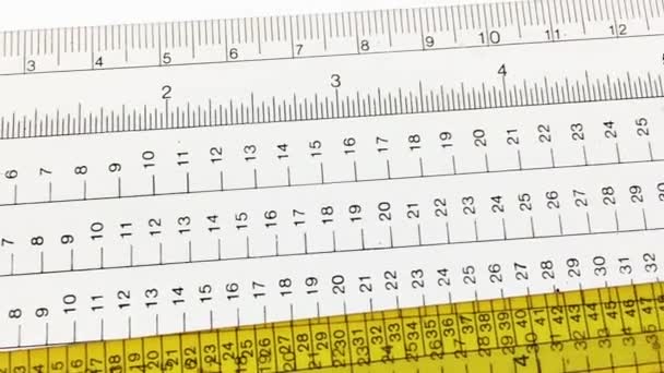 ruler on a white background. - Footage, Video