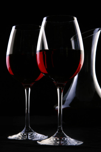 two ellegant glasses fith wines - Photo, Image