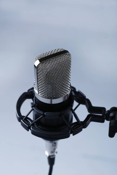 Sound studio. Microphone in close-up - Foto, Imagen