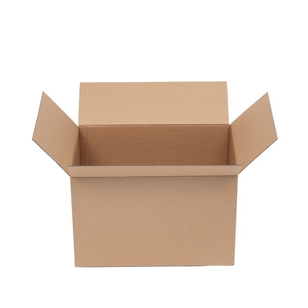 caja de cartón sobre fondo blanco - Foto, imagen