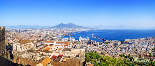 Napoli 'nin güzel sahil şeridi, İtalya - Fotoğraf, Görsel