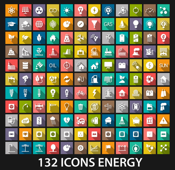 Energy and resource icon set - Vektor, obrázek