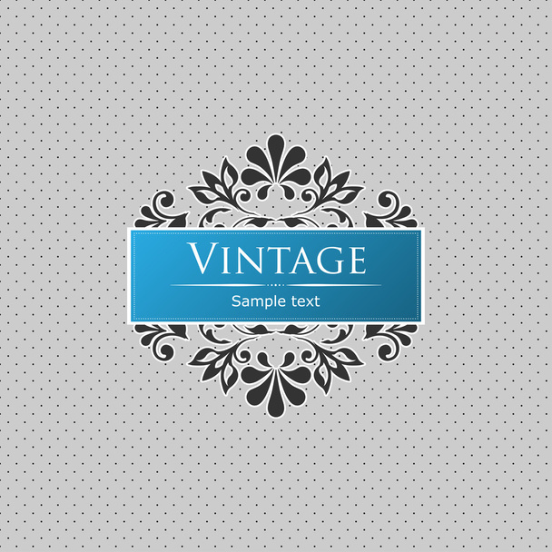 Vintage floral frame - Vettoriali, immagini