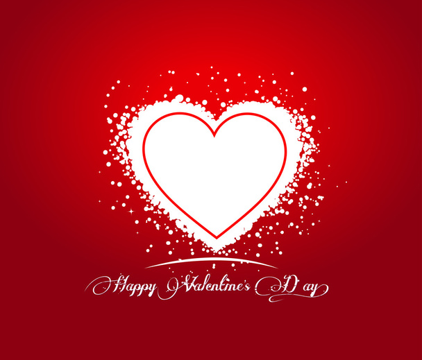 Happy Valentines day greeting card - Вектор,изображение