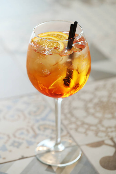 Bar. Cocktail drink on the table - Zdjęcie, obraz