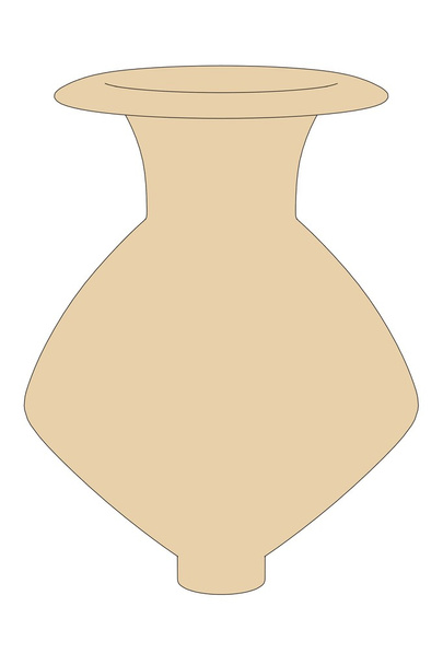 Karikatur einer prähistorischen Vase - Foto, Bild