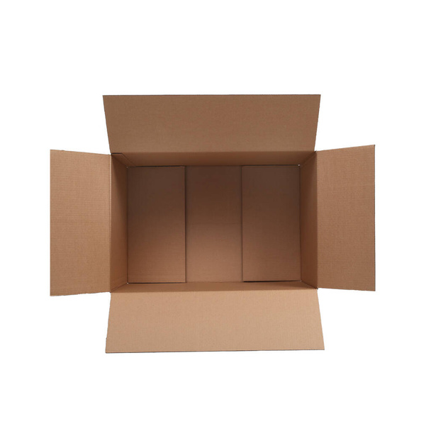Cardboard box on a white background - Fotoğraf, Görsel