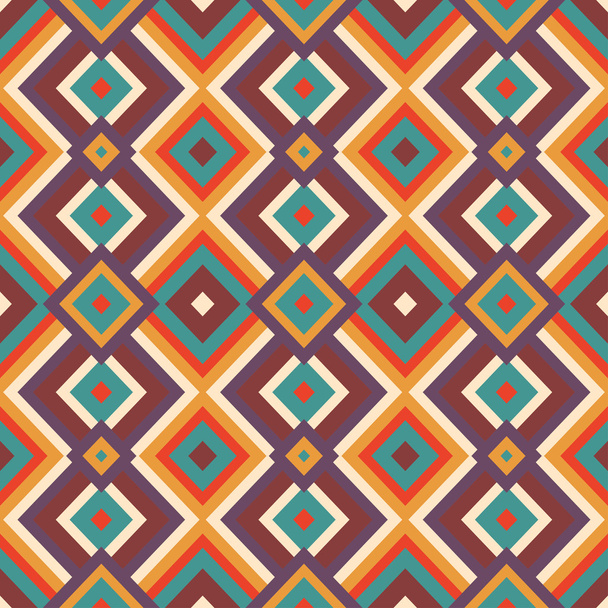 Seamless colorful aztec pattern - Vector, Imagen
