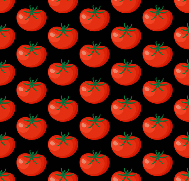 Απρόσκοπτη φόντο από ψιλοκομμένες ώριμες ντομάτες που απομονώνονται σε λευκό φόντο. Μοτίβο φρέσκιας ντομάτας. eps - Διάνυσμα, εικόνα