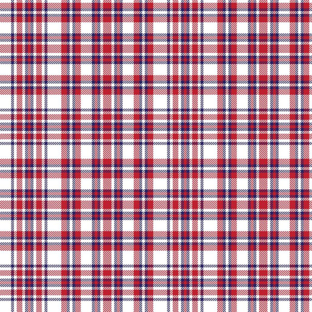 Red Navy Glen Plaid motif sans couture texturé adapté aux textiles et graphiques de mode - Vecteur, image