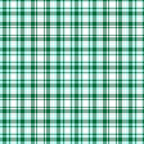 Patrón sin costura texturizado a cuadros Green Glen adecuado para textiles y gráficos de moda - Vector, Imagen