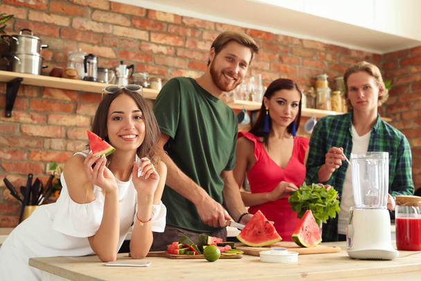 Group of people at kitchen - Фото, зображення