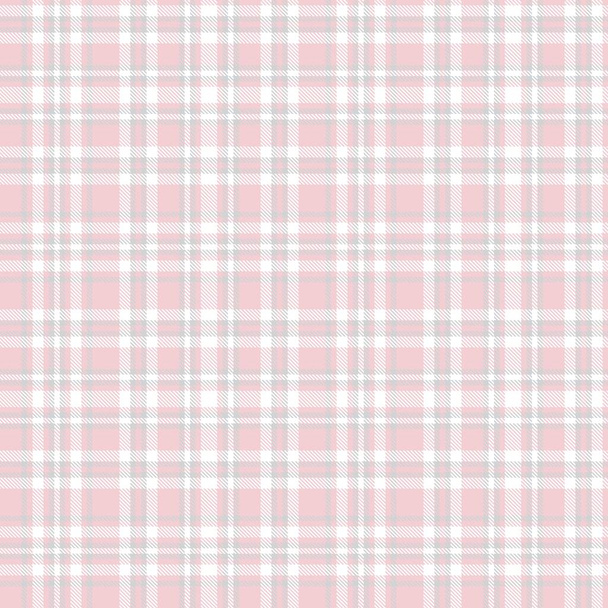 Patrón sin costura texturizado a cuadros Pink Glen adecuado para textiles y gráficos de moda - Vector, imagen
