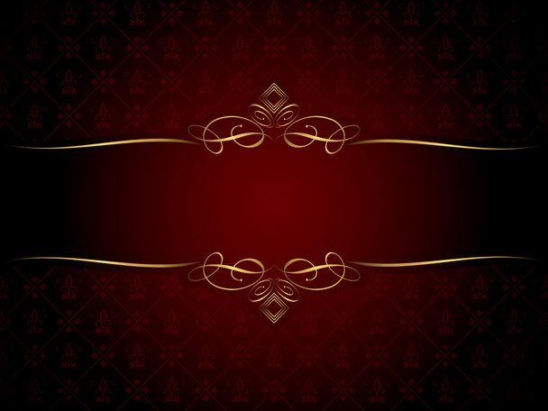 Decorative gold frame - Vector, Imagen