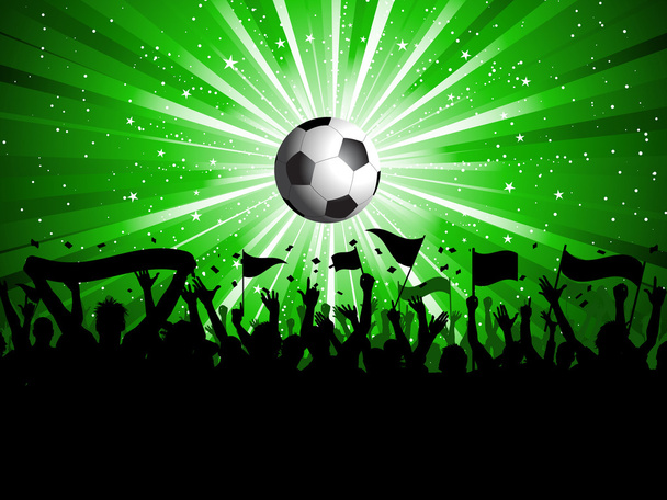 Футбольная толпа
 - Вектор,изображение