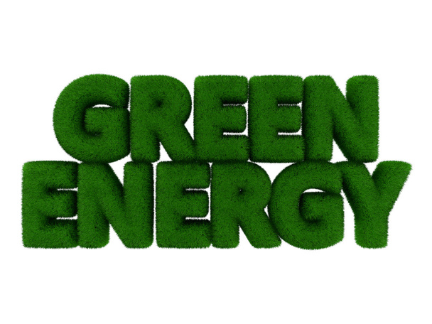 λέξη χλόη πράσινη ενέργεια - Φωτογραφία, εικόνα