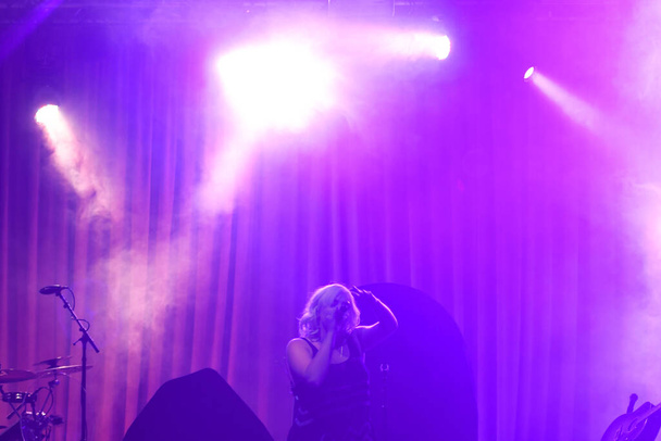 Noah Cyrus on her first tour performs at the Beacham in Orlando Florida on September 23, 2018 - Φωτογραφία, εικόνα
