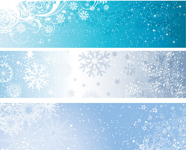 Winter banners - Vetor, Imagem