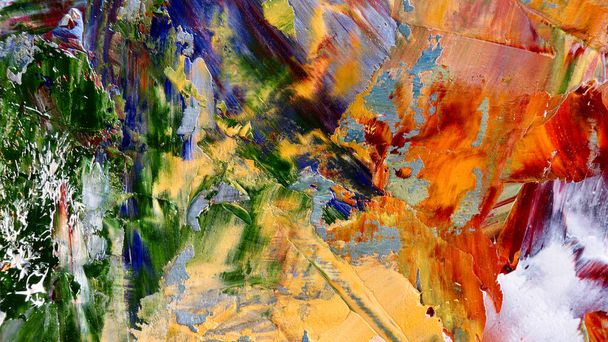 Colorful abstract background wallpaper. Modern motif visual art. Mixtures of oil paint. Trendy hand painting canvas. Wall decor and Wall art prints Idea - Photo, Image