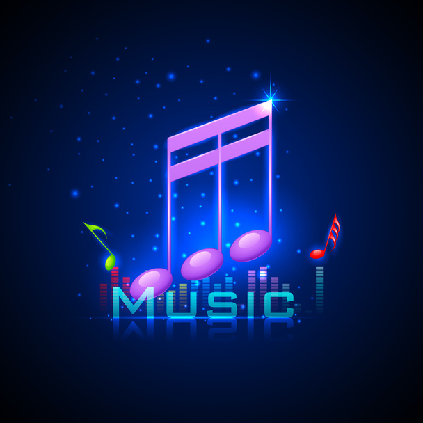 Musical Background - Vector, afbeelding