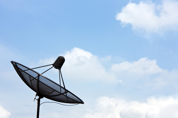 Satelite dish on blue sky - Photo, Image
