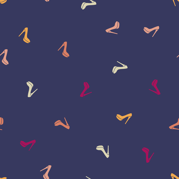 seamless background: shoe - Vector, Image